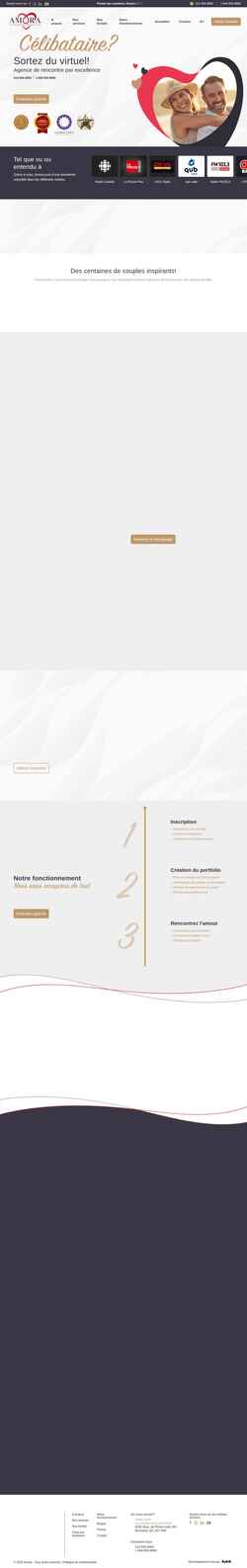 Screenshot amora-qc.com