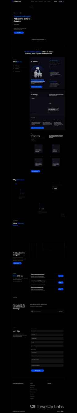 Screenshot levelup-labs.ai
