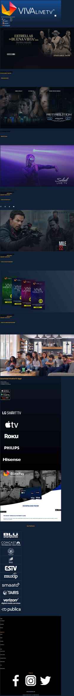 Schermafbeelding www.vivalivetv.com