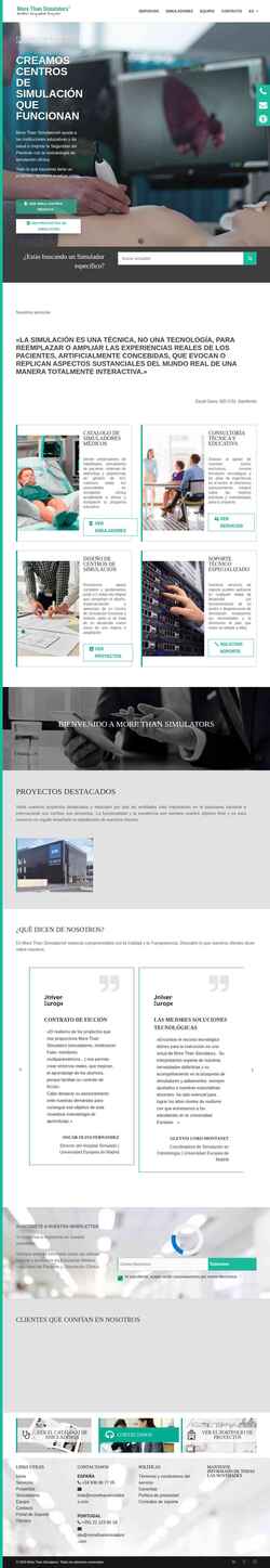 Captura de pantalla morethansimulators.com