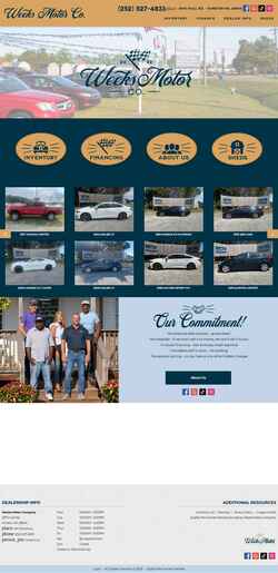 Zrzut ekranu weeksmotorcompany.com