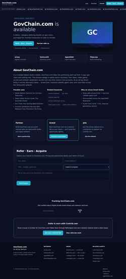 Screenshot govchain.com