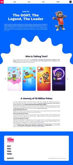 Скриншот talkingtom.com