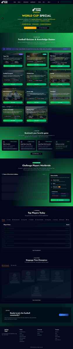 Screenshot extratime.world