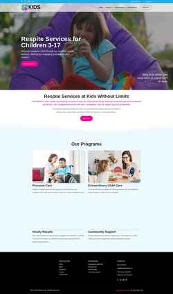 Screenshot kidswithoutlimits.ca
