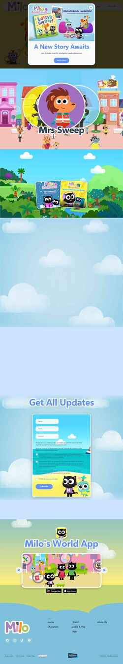 Screenshot miloseries.com