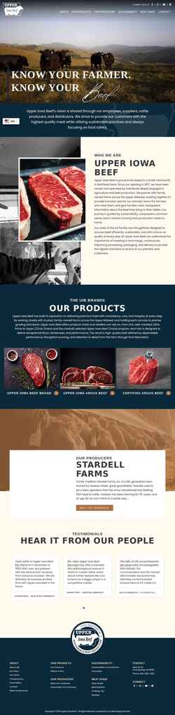 Screenshot www.upperiowabeef.com