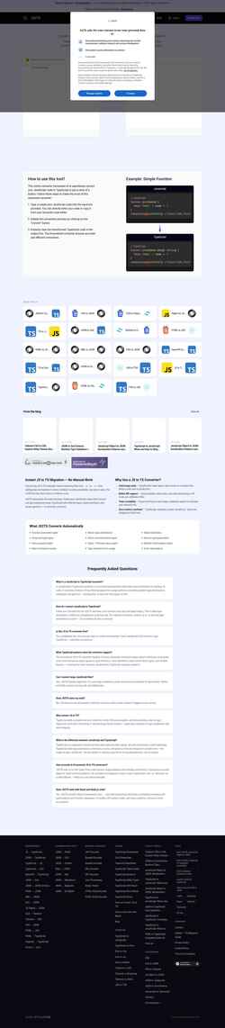 Screenshot js2ts.com