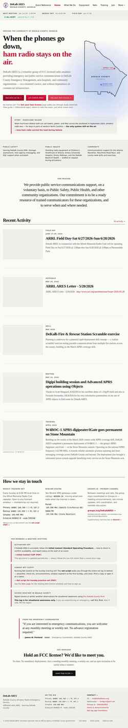 Screenshot dekalbares.org