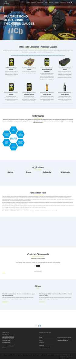 Screenshot www.tritexndt.com