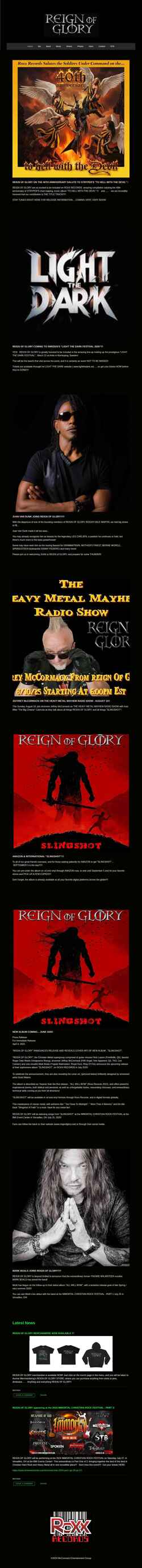 Screenshot reignofglory.net