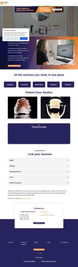 Screenshot adeptlabs.co.uk