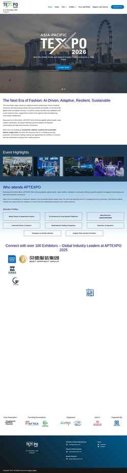 Screenshot ap-texpo.com