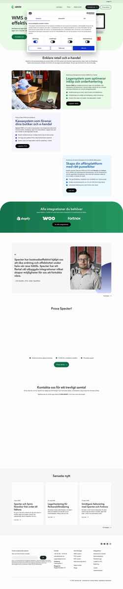 Screenshot specter.se