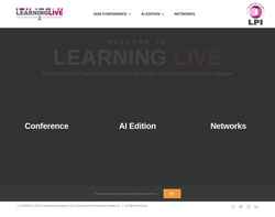 Captură de ecran learning-live.com