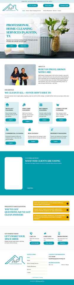 Screenshot www.appropertycleaning.com