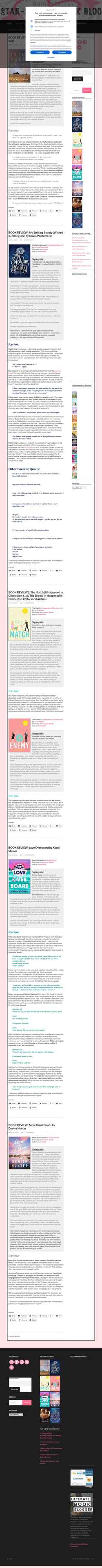 Skærmbillede starcrossedbookblog.com