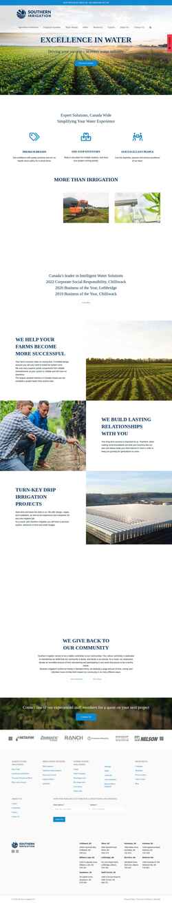 Skærmbillede southernirrigation.com