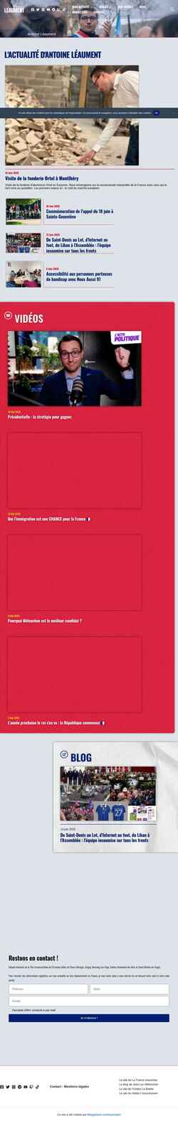Screenshot antoineleaument.fr