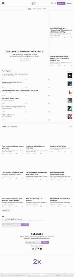 Screenshot read2x.com