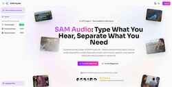 Screenshot sam-audio.org