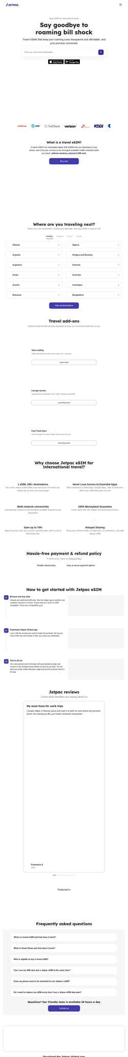 Ekraanipilt www.jetpacglobal.com