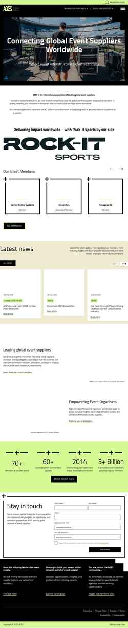 Снимак екрана ages-connect.com