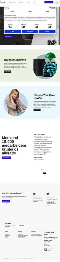 Screenshot www.flexbuy.dk