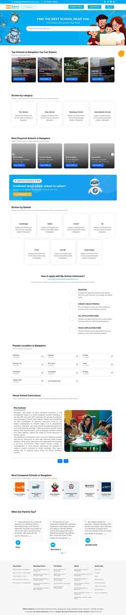 Снимак екрана myschooladmission.com