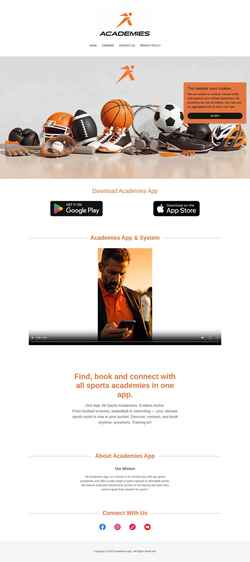 Ekrānuzņēmums academiesapp.com