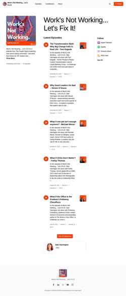 Skjermdump www.worksnotworking.com