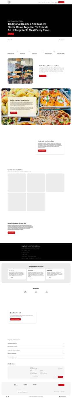 Screenshot lucapizzawp.com
