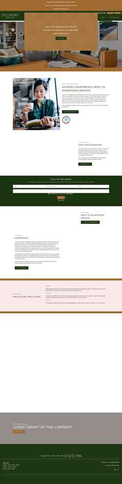 Screenshot www.livethelorimer.com