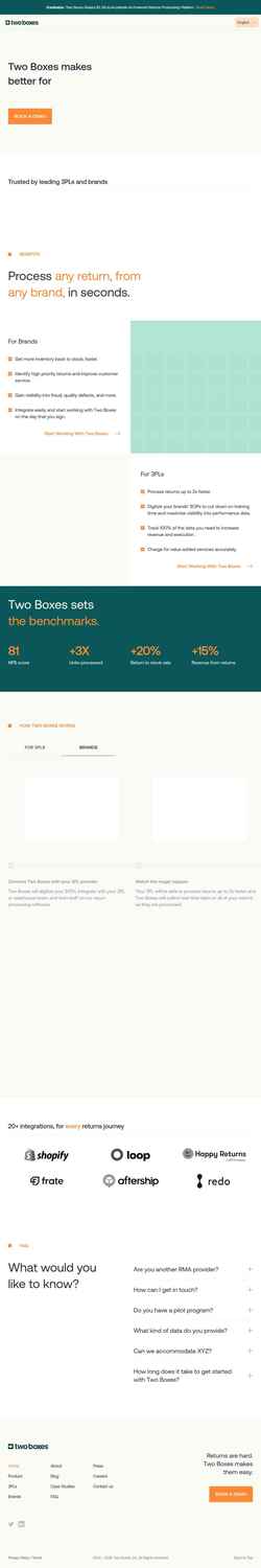 Ekran görüntüsü www.twoboxes.com