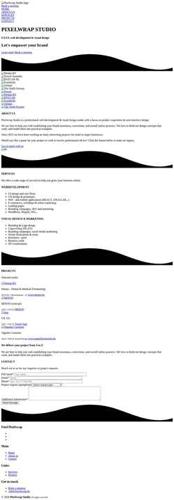Screenshot www.pixelwrap.be
