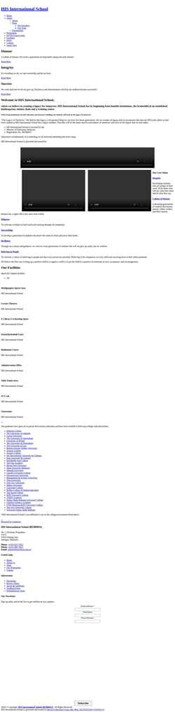 Screenshot hisschools.edu.my