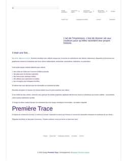 Screenshot www.premiere-trace.com