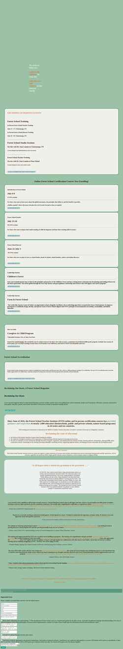 Screenshot www.forestteacher.org