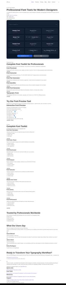Schermafbeelding fontly.io