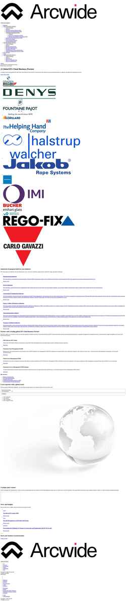 Screenshot www.arcwide.com