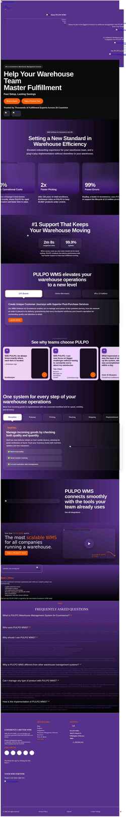 Screenshot www.pulpowms.com