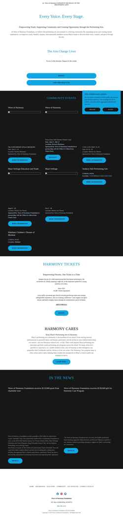 Screenshot waveofharmony.org