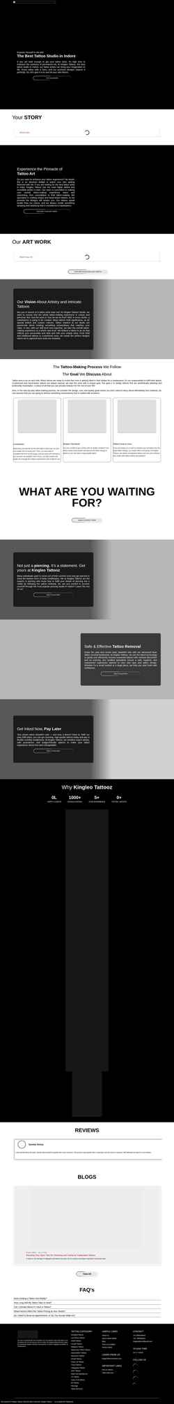 Screenshot kingleotattooz.com