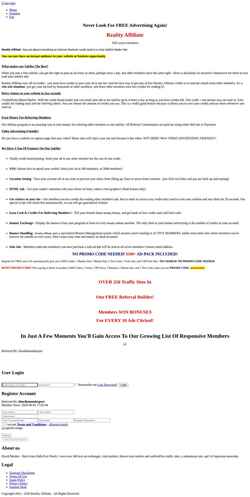 Screenshot realityaffiliate.com