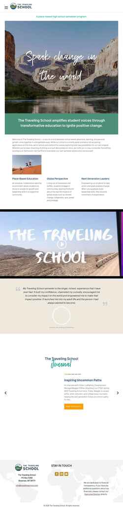 Captura de pantalla travelingschool.com