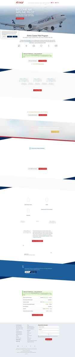Captura de pantalla atpflightschool.com