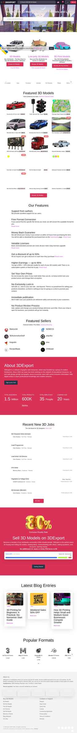 Скриншот 3dexport.com