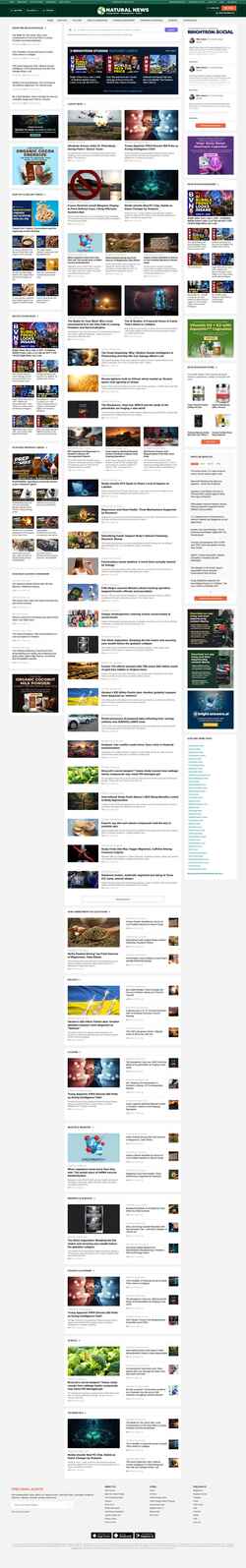 Posnetek zaslona naturalnews.com