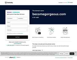 Posnetek zaslona becomegorgeous.com