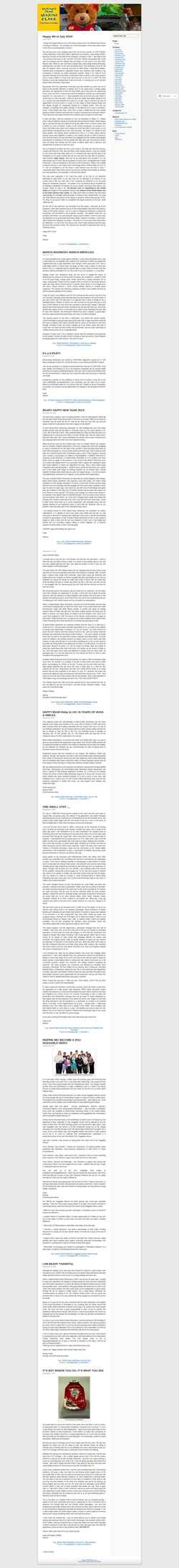 Screenshot maxineclark.wordpress.com